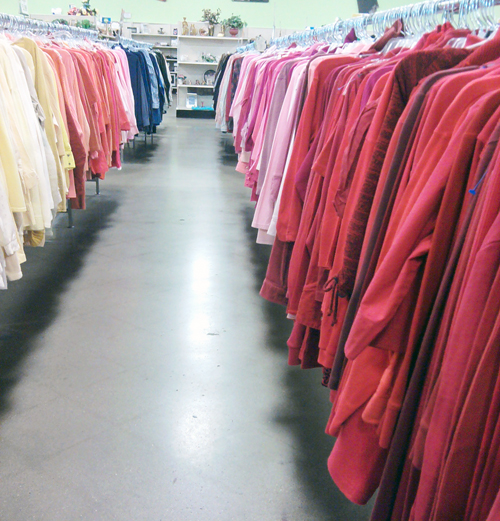 Clothing at Mike Haines Thrift Store
